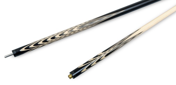 Кий для русского бильярда 2-pc "Тюльпан" (черный граб, граб)