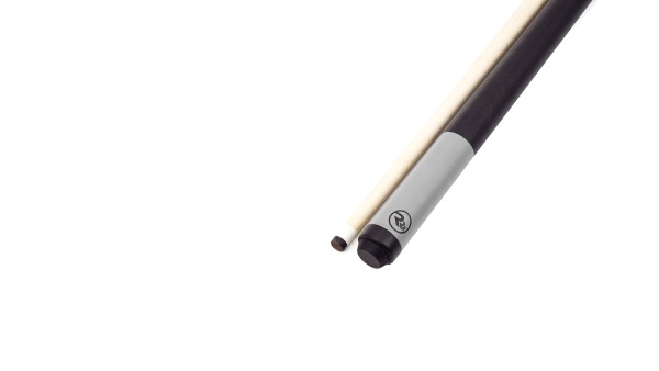 Кий / пул 2-pc "Rasson A" (серо - черный) с оплеткой экокожа