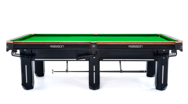 Бильярдный стол для китайского пула "Rasson Sword 2" 9 футов (черный, плита 45 мм в комплекте c аксессуарами и сукно)